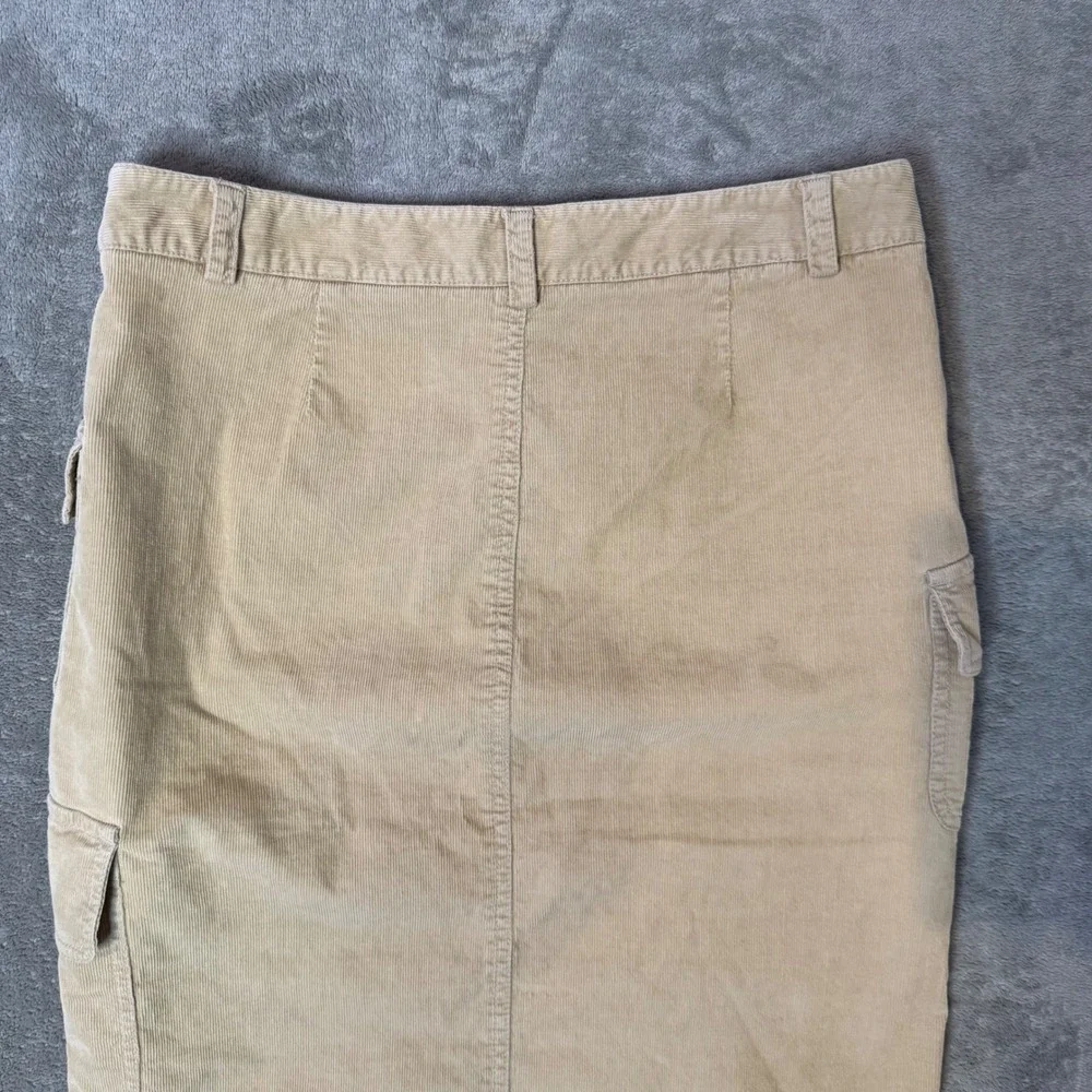 Theory Corduroy Cargo Utility Skirt Minimalist Size 4 Gorpcore Academia Preppy - Picture 4 of 11